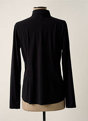 Chemisier coupe cintrée manches longues noir CYCLAMELLE femme