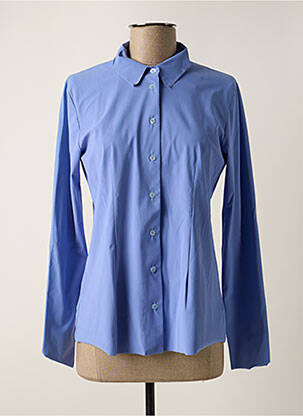 Chemisier coupe cintrée manches longues bleu CYCLAMELLE femme