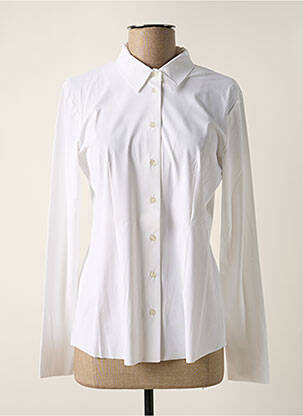 Chemisier coupe cintrée manches longues blanc CYCLAMELLE femme