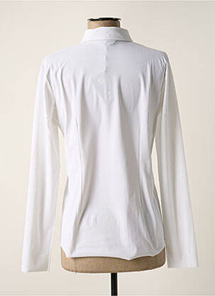 Chemisier coupe cintrée manches longues blanc CYCLAMELLE femme