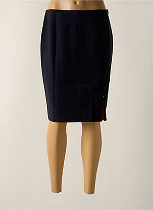 Jupe mi-longue coupe droite noir CYCLAMELLE femme
