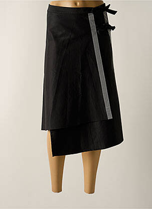 Jupe mi-longue coupe évasée noir CYCLAMELLE femme