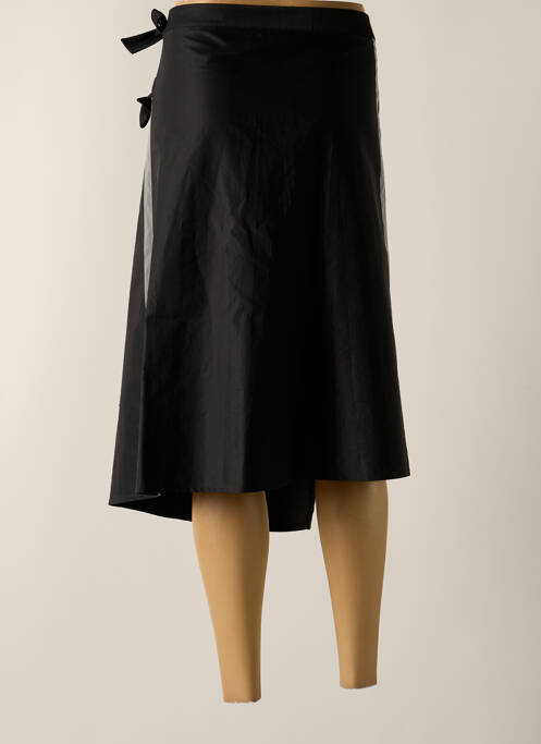 Jupe mi-longue noir CYCLAMELLE pour femme