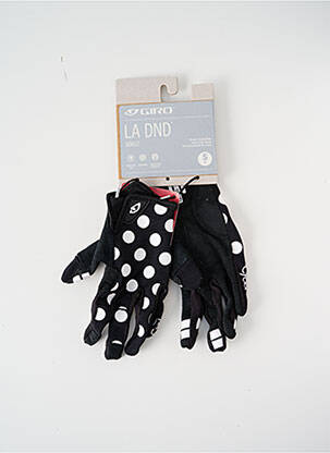 Gants effet matière satinée noir GIRO femme