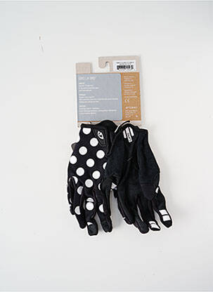 Gants effet matière satinée noir GIRO femme