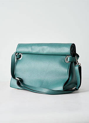 Sac bandoulière amovible forme rectangulaire vert CYCLAMELLE femme