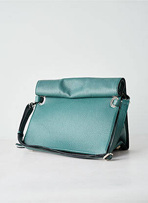 Sac bandoulière amovible forme rectangulaire vert CYCLAMELLE femme