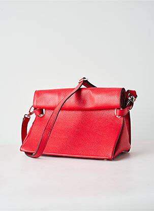 Sac multipoches forme rectangulaire rouge CYCLAMELLE femme