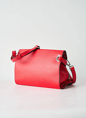 Sac multipoches forme rectangulaire rouge CYCLAMELLE femme