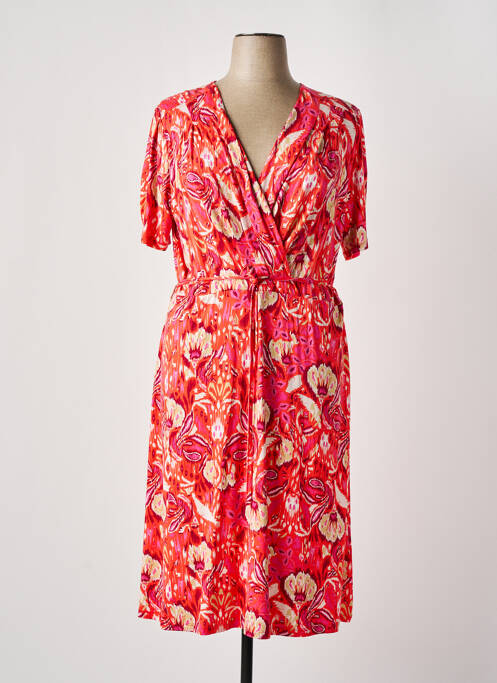 Robe mi-longue rose YEST pour femme