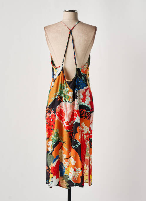 Robe mi-longue rouge SUPERDRY pour femme