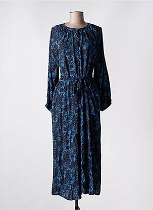 Robe longue manches longues manches longues bleu AN' GE femme