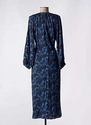 Robe longue manches longues manches longues bleu AN' GE femme