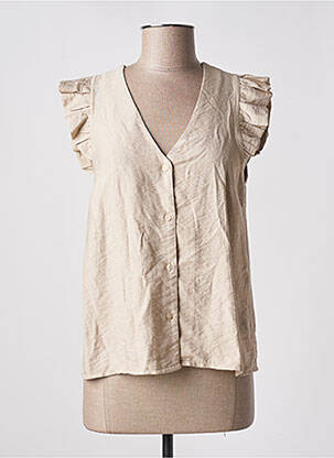 Chemisier beige VINTAGE LOVE pour femme