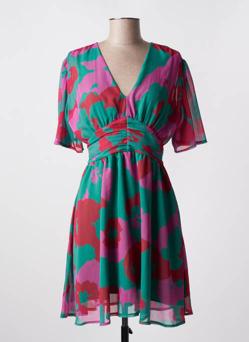 Robe mi-longue vert RUE DES ABBESSES pour femme