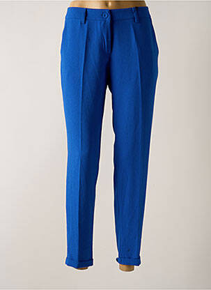 Pantalon 7/8 bleu PAKO LITTO pour femme