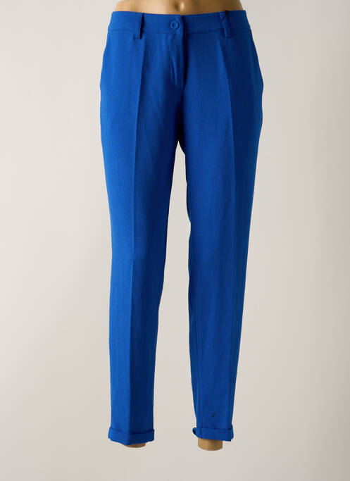 Pantalon 7/8 bleu PAKO LITTO pour femme