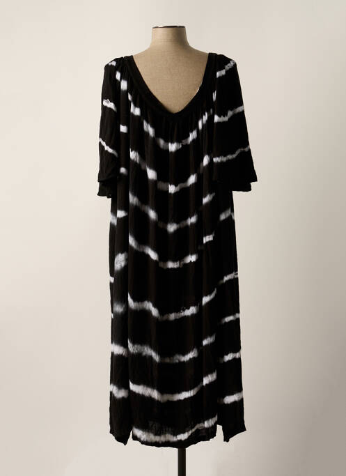 Robe mi-longue noir JANIS & JOHN pour femme