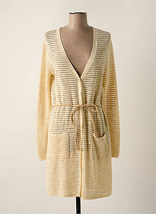 Gilet manches longues stretch beige OLSEN femme