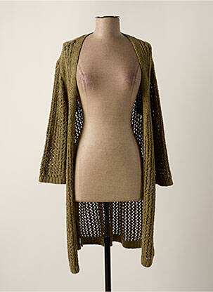 Gilet manches longues stretch vert BETTY BARCLAY femme