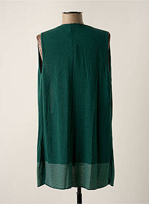 Gilet sans manche maille fine vert OLSEN femme