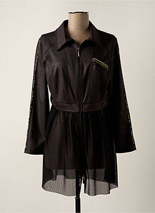 Veste casual col chemisier noir FRED SABATIER femme