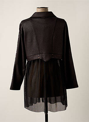 Veste casual col chemisier noir FRED SABATIER femme