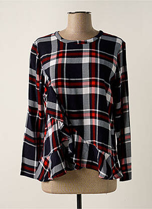 Blouse col rond manches longues bleu THALASSA femme