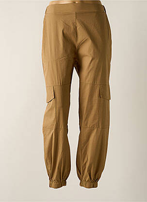 Pantalon cargo taille haute taille haute marron EAST DRIVE femme