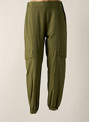 Pantalon cargo taille haute taille haute vert EAST DRIVE femme
