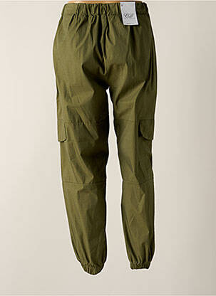 Pantalon cargo taille haute taille haute vert EAST DRIVE femme