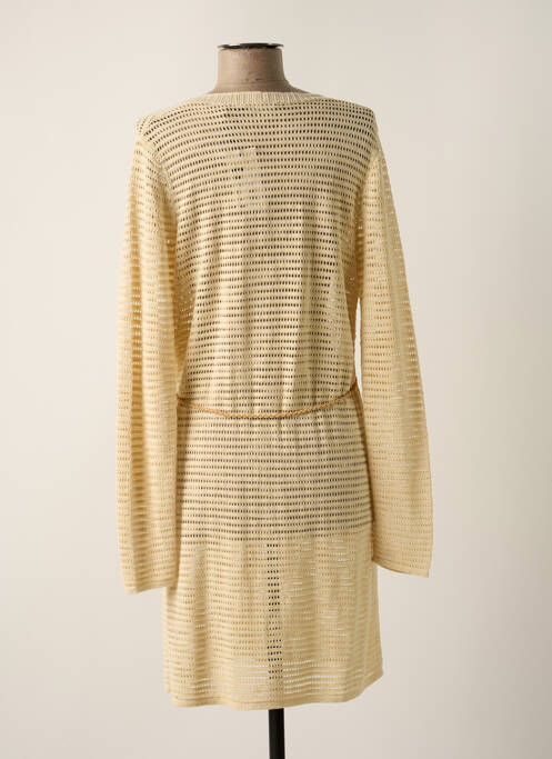 Gilet manches longues beige OLSEN pour femme