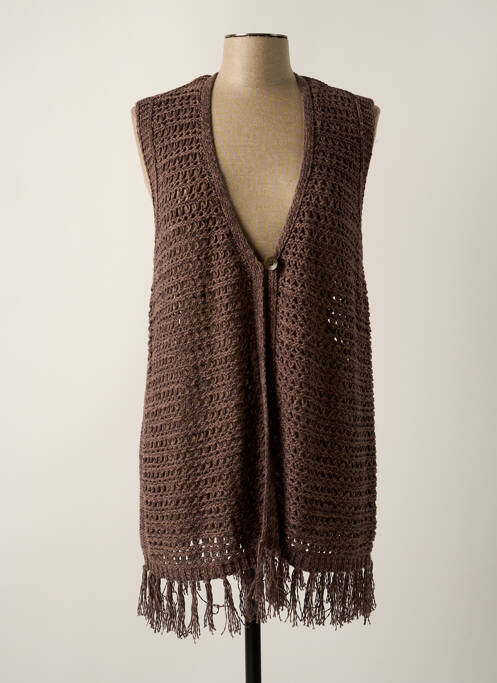 Gilet sans manche marron OLSEN pour femme