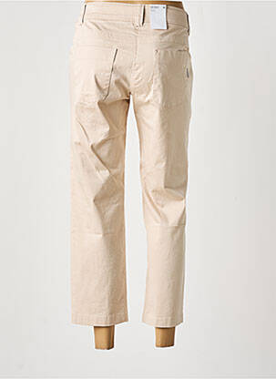 Pantalon 7/8 tissage popeline taille basse beige BETTY & CO femme