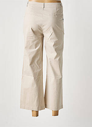 Pantalon 7/8 taille haute taille haute beige SARAH JOHN femme