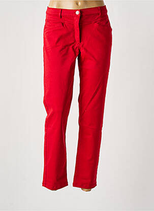 Pantalon slim tissage popeline taille normale rouge BETTY BARCLAY femme