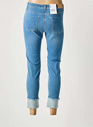 Jeans coupe slim stretch taille haute bleu EAST DRIVE femme