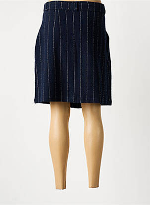 Jupe mi-longue taille à pinces bleu LE PETIT BAIGNEUR femme