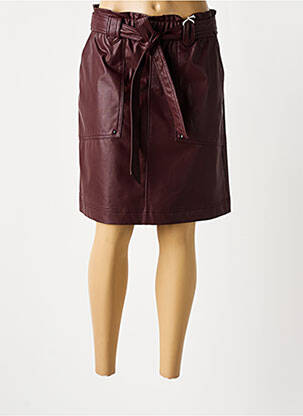 Jupe mi-longue taille haute rouge STREET ONE femme