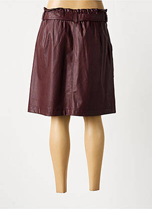 Jupe mi-longue taille haute rouge STREET ONE femme