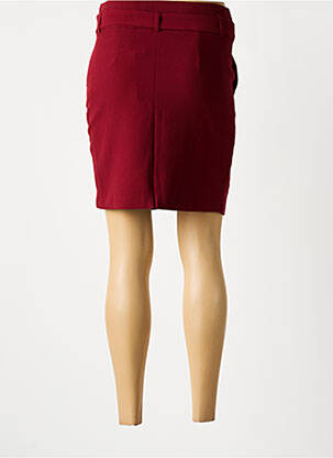 Jupe courte taille à pinces rouge DEELUXE femme