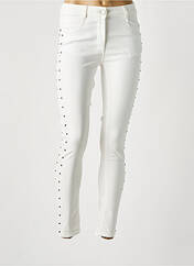 Jeans skinny blanc LAUREN VIDAL pour femme seconde vue