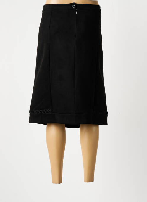 Jupe mi-longue stretch noir FRED SABATIER femme