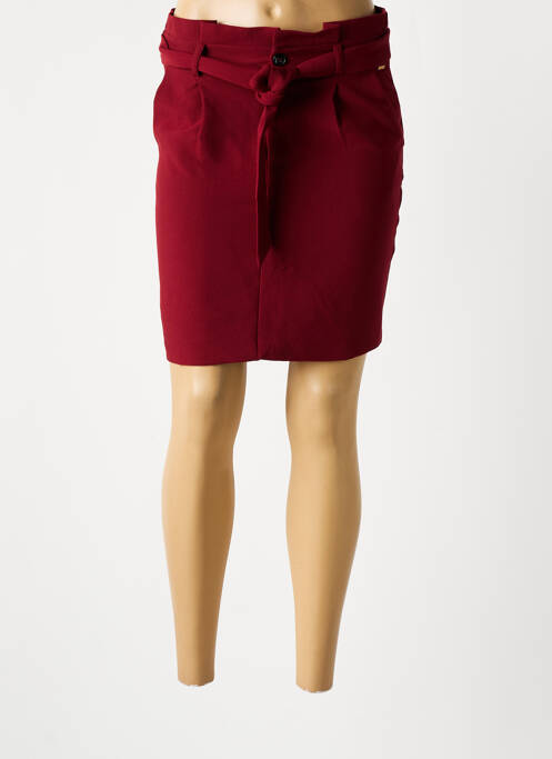 Jupe courte poches rouge DEELUXE femme