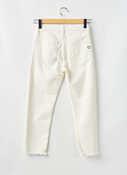 Jeans coupe slim beige PLEASE pour femme