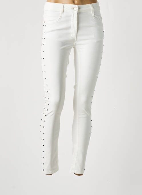 Jeans skinny blanc LAUREN VIDAL pour femme