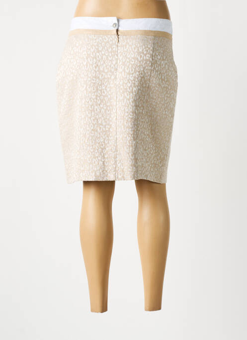 Jupe mi-longue beige FRED SABATIER pour femme