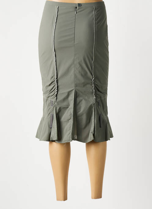 Jupe mi-longue gris CHRISTINE LAURE pour femme