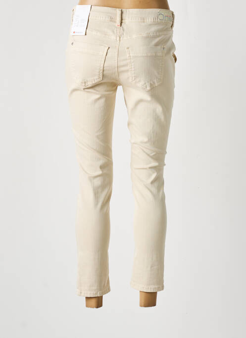 Pantalon 7/8 beige STREET ONE pour femme