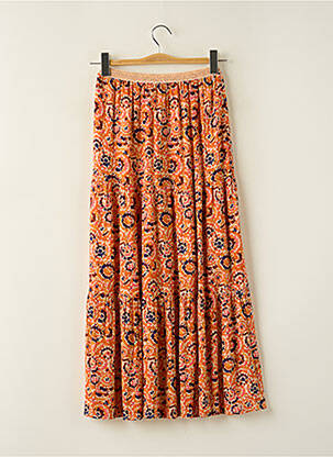 Jupe longue imprimé fantaisie orange LOLA ESPELETA femme